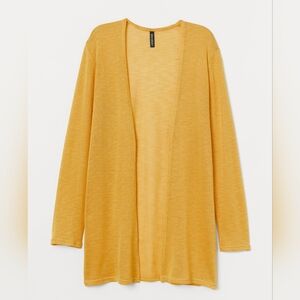 Yellow H&M Divided Open-Front Cardigan